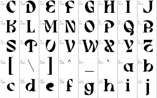 TARSICA font