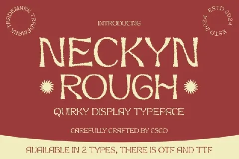 Neckyn Rough font