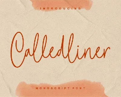 Calledliner font