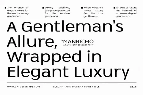 UT Manricho font