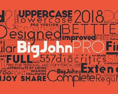 Big John PRO Typeface font