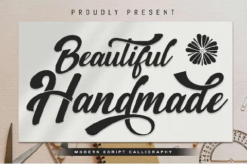 Beautiful Handmade font