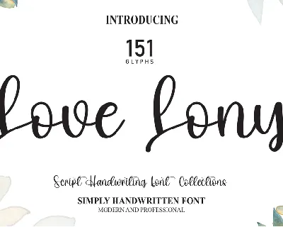 Love Lony font