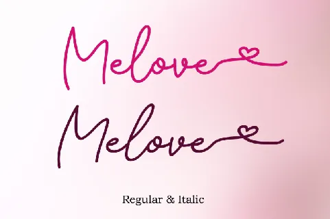 Melove font