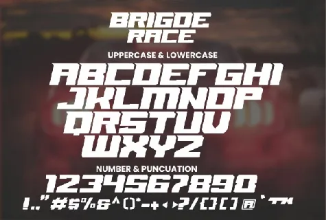 Bridge Race font