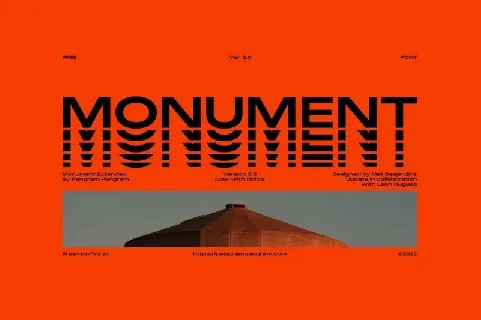 Monument Extended v3.0 Family font