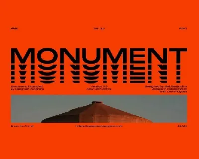 Monument Extended v3.0 Family font