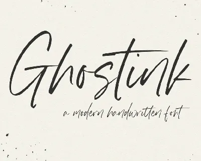 Ghostink font