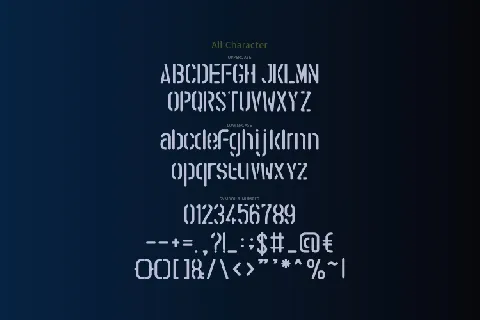 Stencil Army font