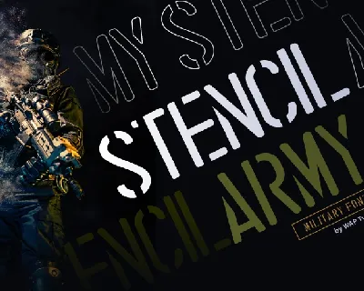Stencil Army font