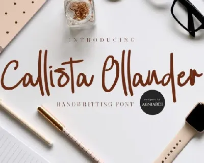 Callista Ollander Handwritten font