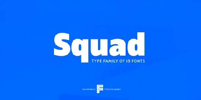 Squad Family font