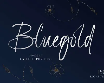 Bluegold font