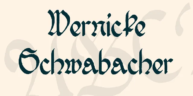 Wernicke Schwabacher font