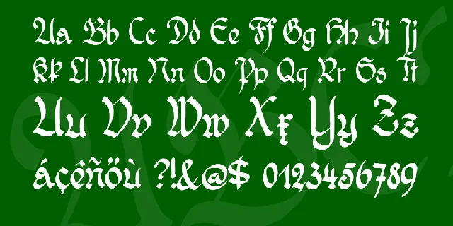 Wernicke Schwabacher font