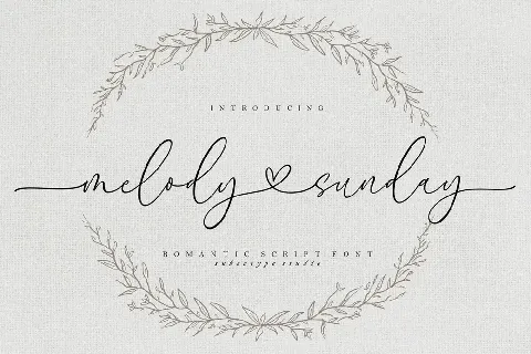 Melody Sunday font
