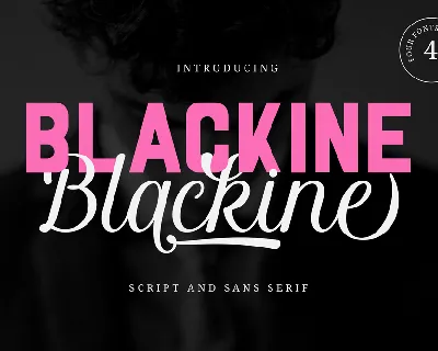 Blackine font
