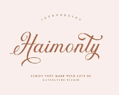 Haimonty font