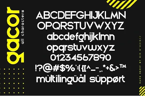 Gacor font