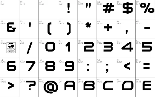 Planetium-X font