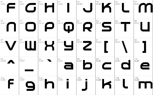 Planetium-X font