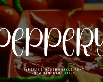 Peppery Display font