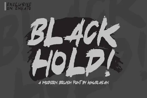 Black Hold Brush font