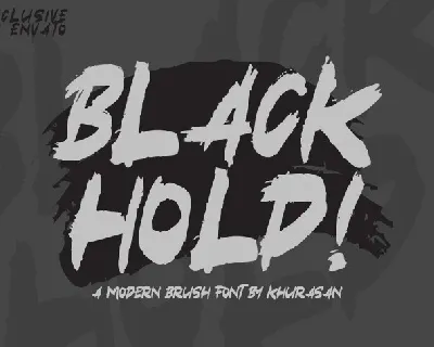 Black Hold Brush font