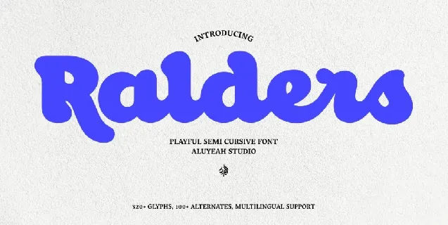 Ralders font