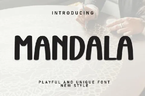 Mandala Display font