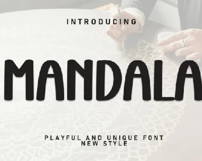 Mandala Display font