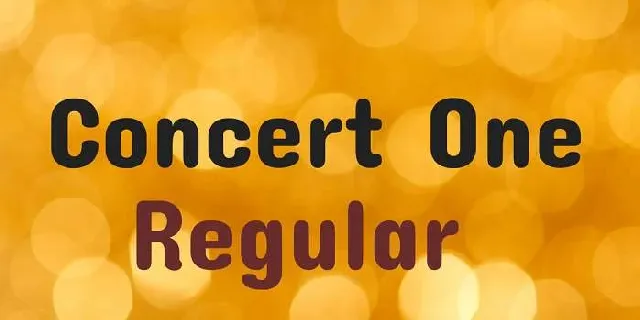 Concert One font