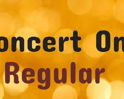 Concert One font