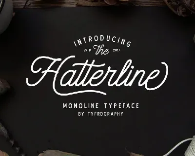 Hatterline font