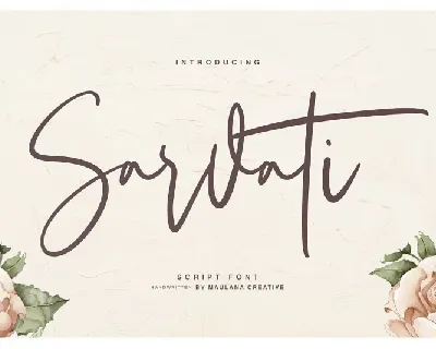 Sarvati Script font