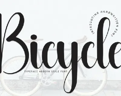 Bicycle Script Typeface font