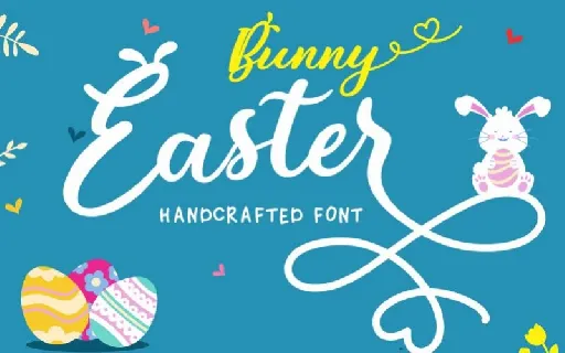 Bunny Easter Calligraphy font