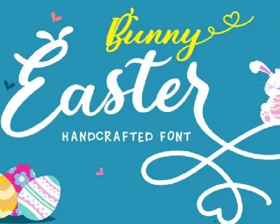 Bunny Easter Calligraphy font