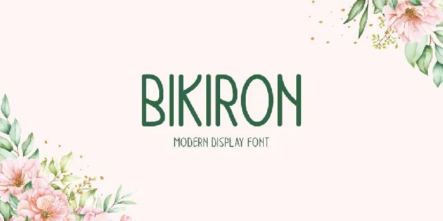 Bikiron font