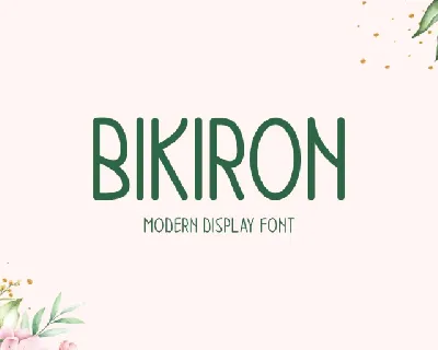 Bikiron font