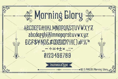 Morning Glory font