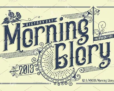 Morning Glory font