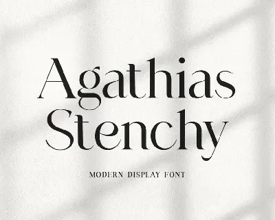 AgathiasStenchy font