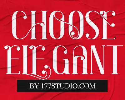 Choose Elegant font