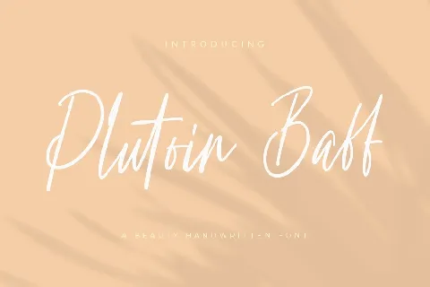 Plutoin Baff font