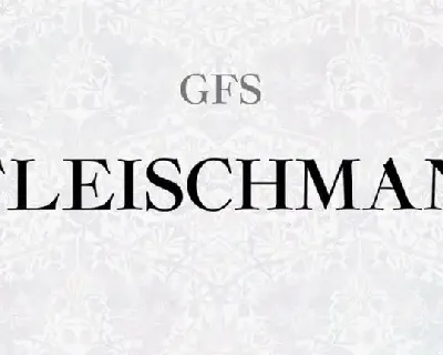 GFS Fleischman Serif font