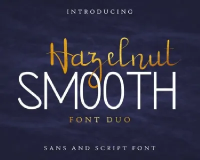 Hazelnut Smooth Handwritten font