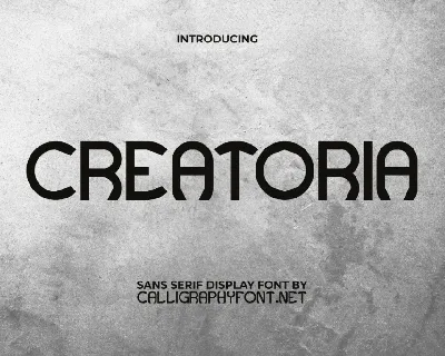 CreatoriaDemo font