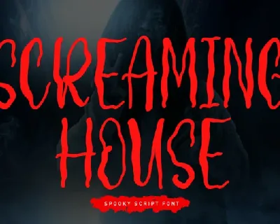 Screaming House Display font