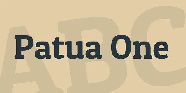 Patua One font